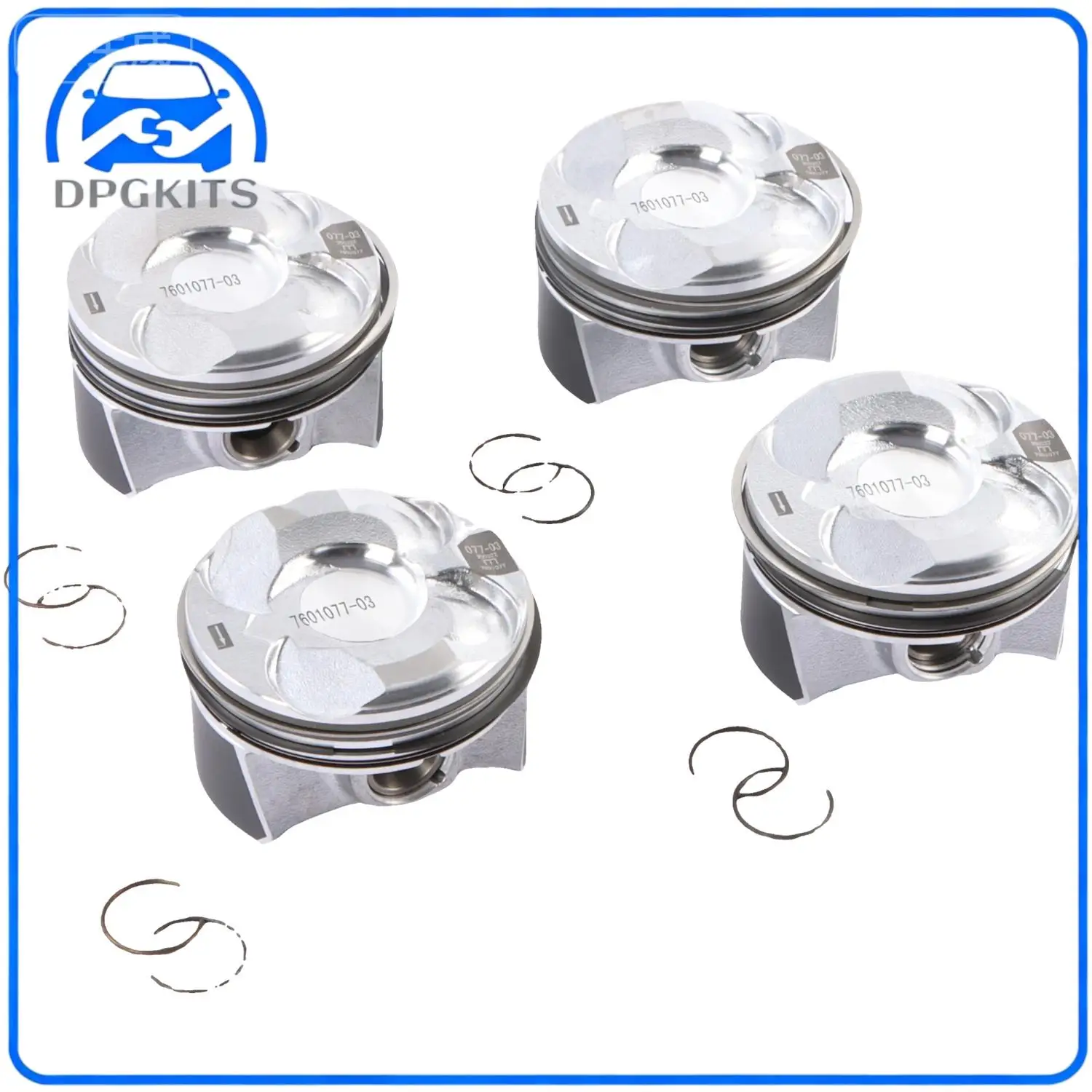 DPGKITS 4pcs Piston & Ring  11257601181 for 10-16 MINI Cooper Countryman Paceman N18 B16 A C STD Pistons Rings Rods & Parts