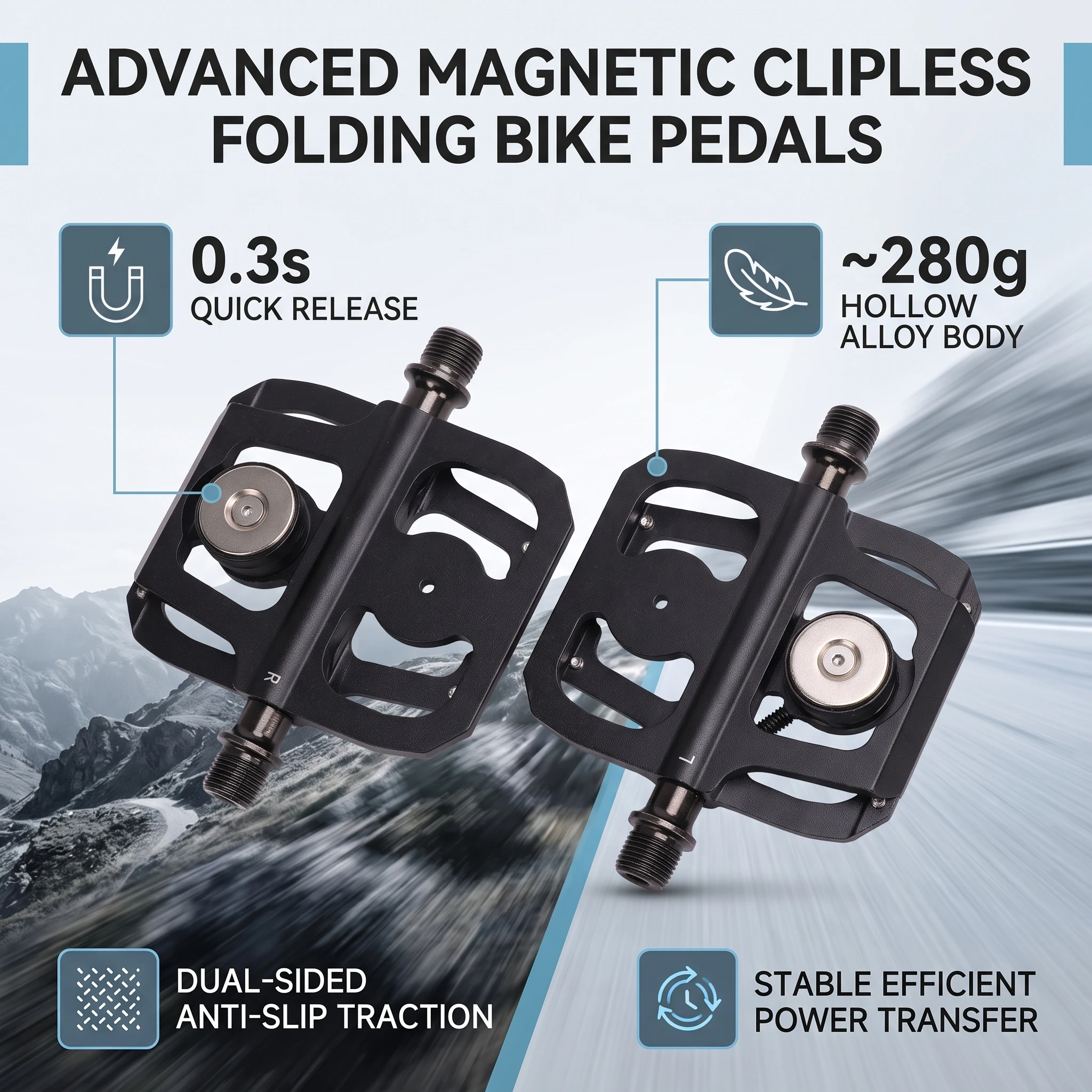 2PCS Bike Pedals Aluminum Allo - Pedal Platform Flat ulasan dan harga