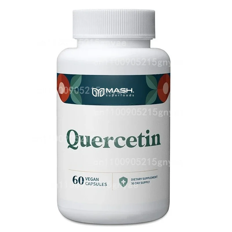 

Lung & Respiratory Support Capsules – Quercetin with Bromelain, Zinc, Elderberry, Vitamins C & D3 Immune Boost 60 Capsules