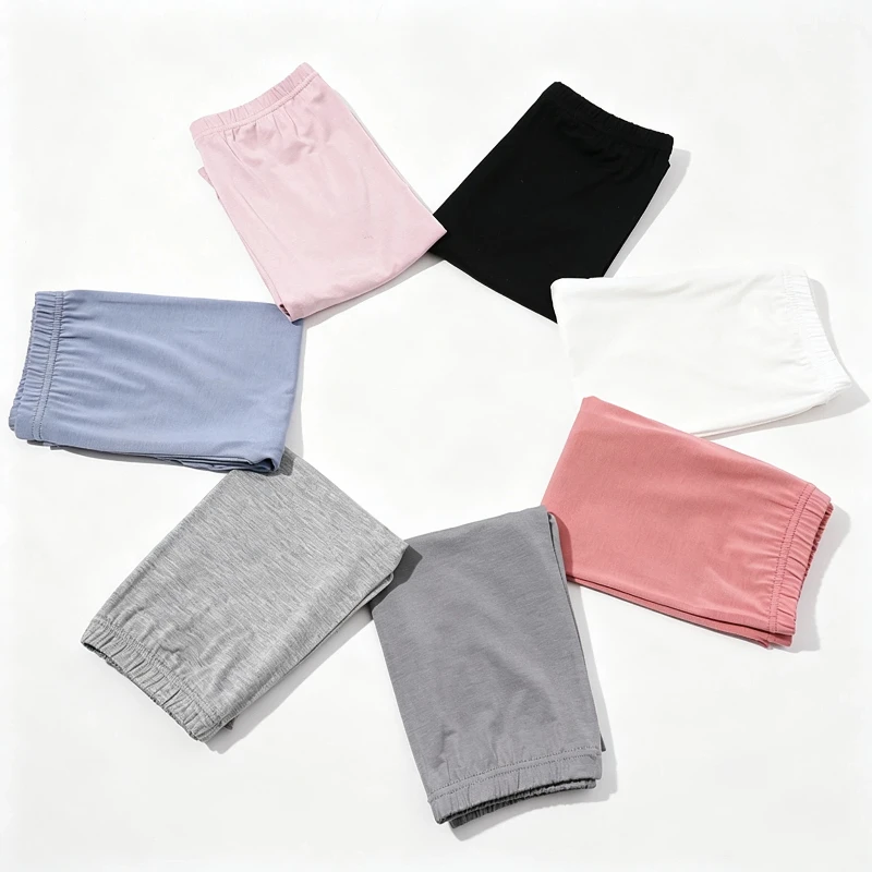 Princess Girls Spring Summer Five-Point Trousers Leggings Short Pants Knee Length Baby Kids Child Soft Cotton Breathable Capris