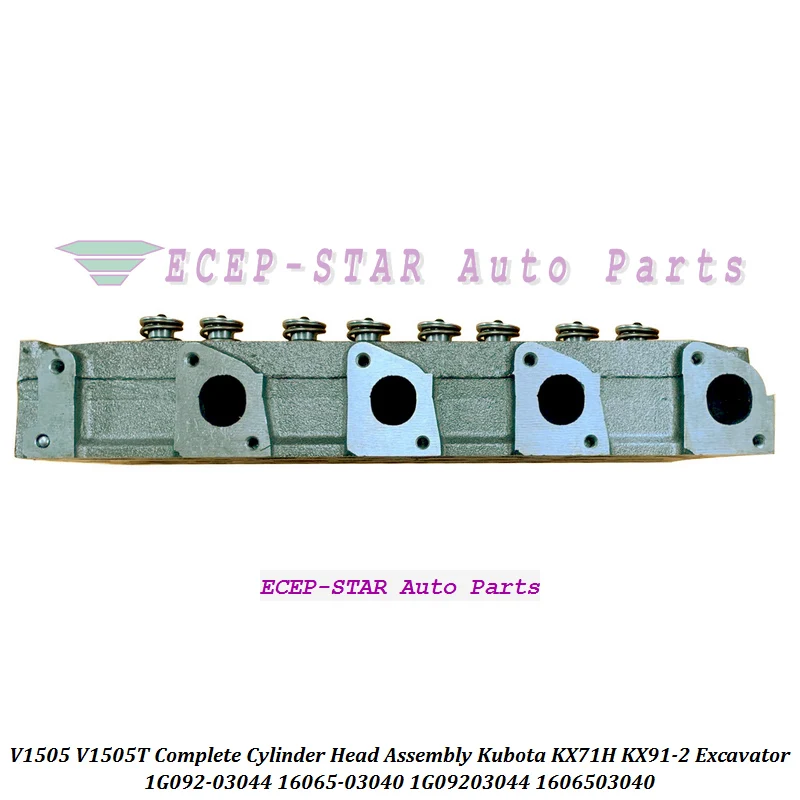 V1505 V1505T V1505D V1505E Complete Cylinder Head Assembly V1505-D 1G092-03044 16065-03040 For Kubota KX71H KX91-2 Excavators