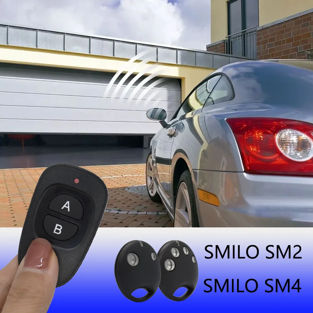 433.92MHz SMILO SM2 / SM4  Compatible  channel garage door remote control Wireless transmission electric gate, telescopic door,