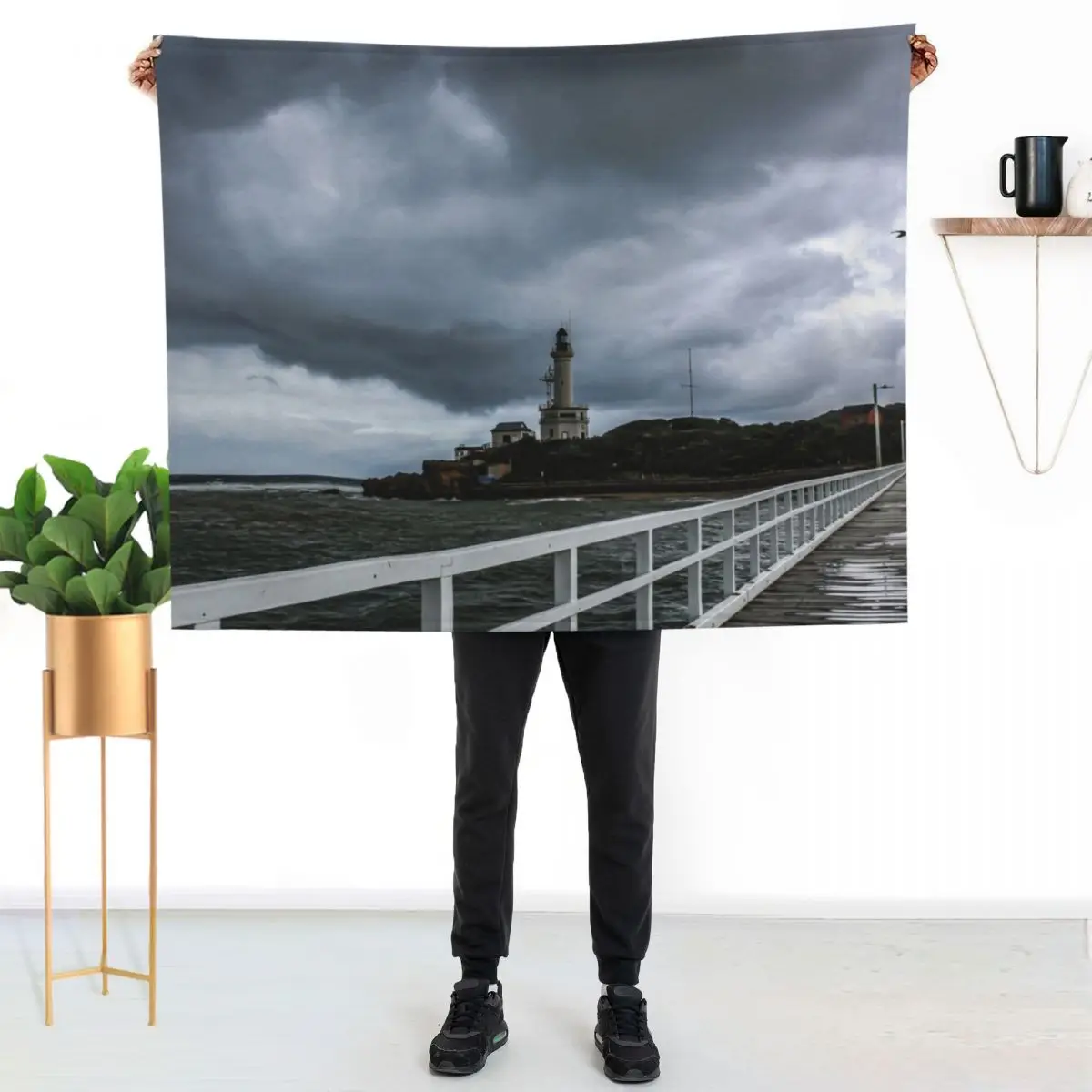 Light My Way Through The Storm Throw Blanket Sofa Luxury St Cute Plaid Decorative Throw for babies Beach Blankets