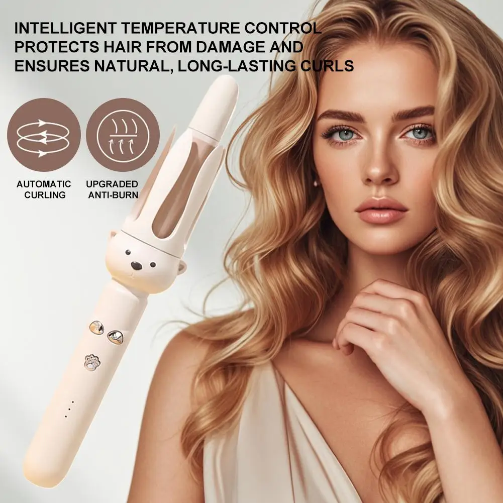 

Automatic Hair Curler 28mm Negative Ions Electric Ceramic Anti-Tangle Hair Rotating Curl Styler Curling Iron Waves Curling S6U7