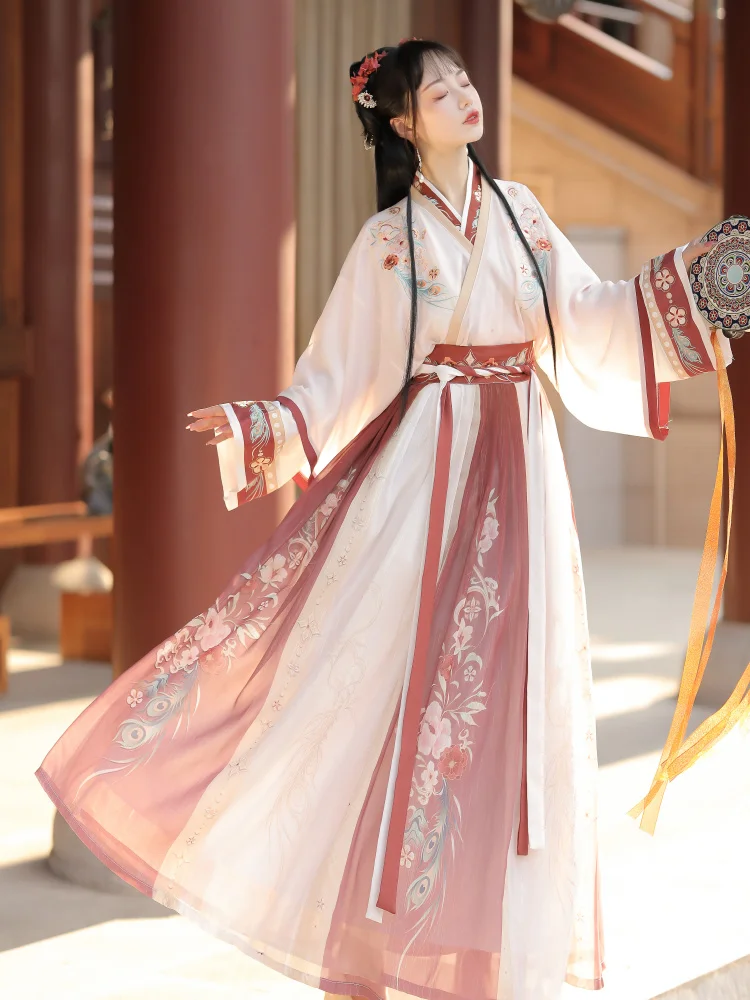 Pink Chinese Hanfu Role Playing Costume Traditional Dance Costume Jin Dynasty Princess Costume Oriental Fairy Clothing