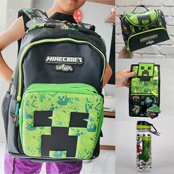 Australia Genuine Smiggle Minecraft Co branded Backpack Primary School and Children's Backpack Lunch BagStart of School Gift