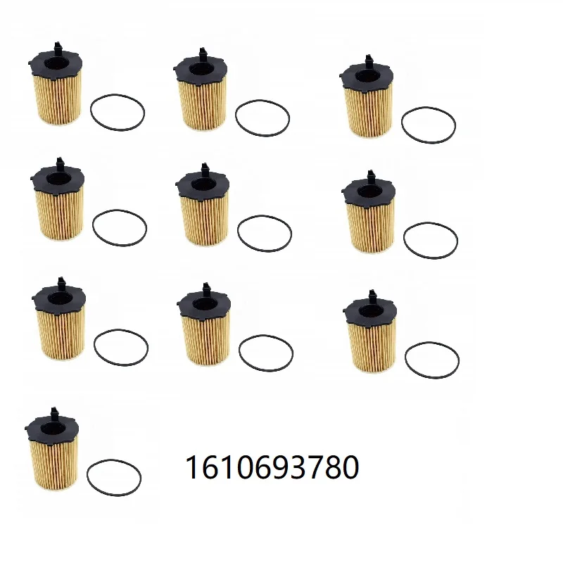 10 Filtros de Aceite para CITROEN C3 C4 BERLINGO JUMPY DS3 DS4 DS5 PEUGEOT 2008 208 3008 308 5008 508 EXPERT Motor Diésel 1610693780