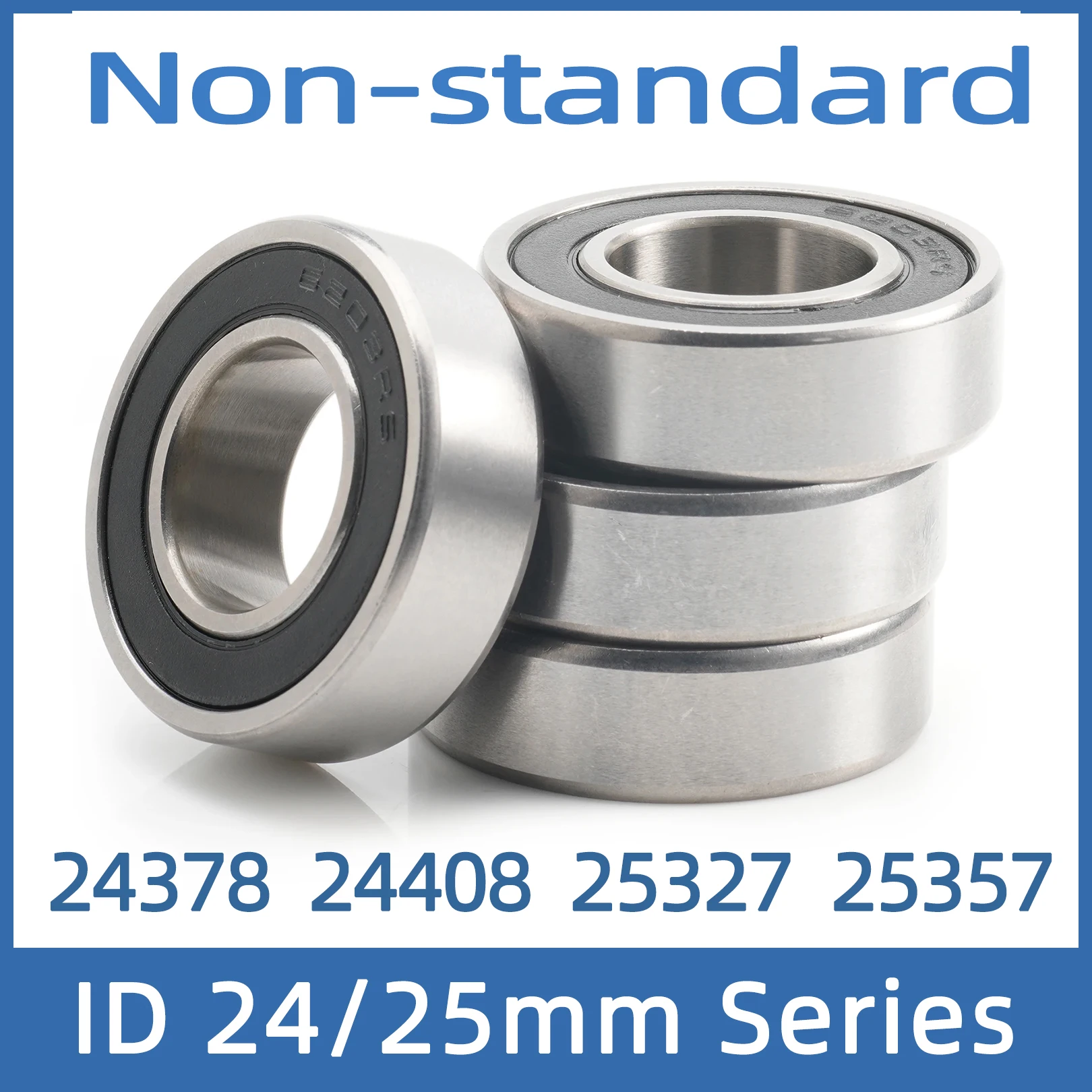 4PCS 24378 24408 25327 25357 Non-standard Ball Bearings 24*37*8 24*40*8 25*32*7 25*35*7 mm Replacement Machinery RS 2RS ZZ