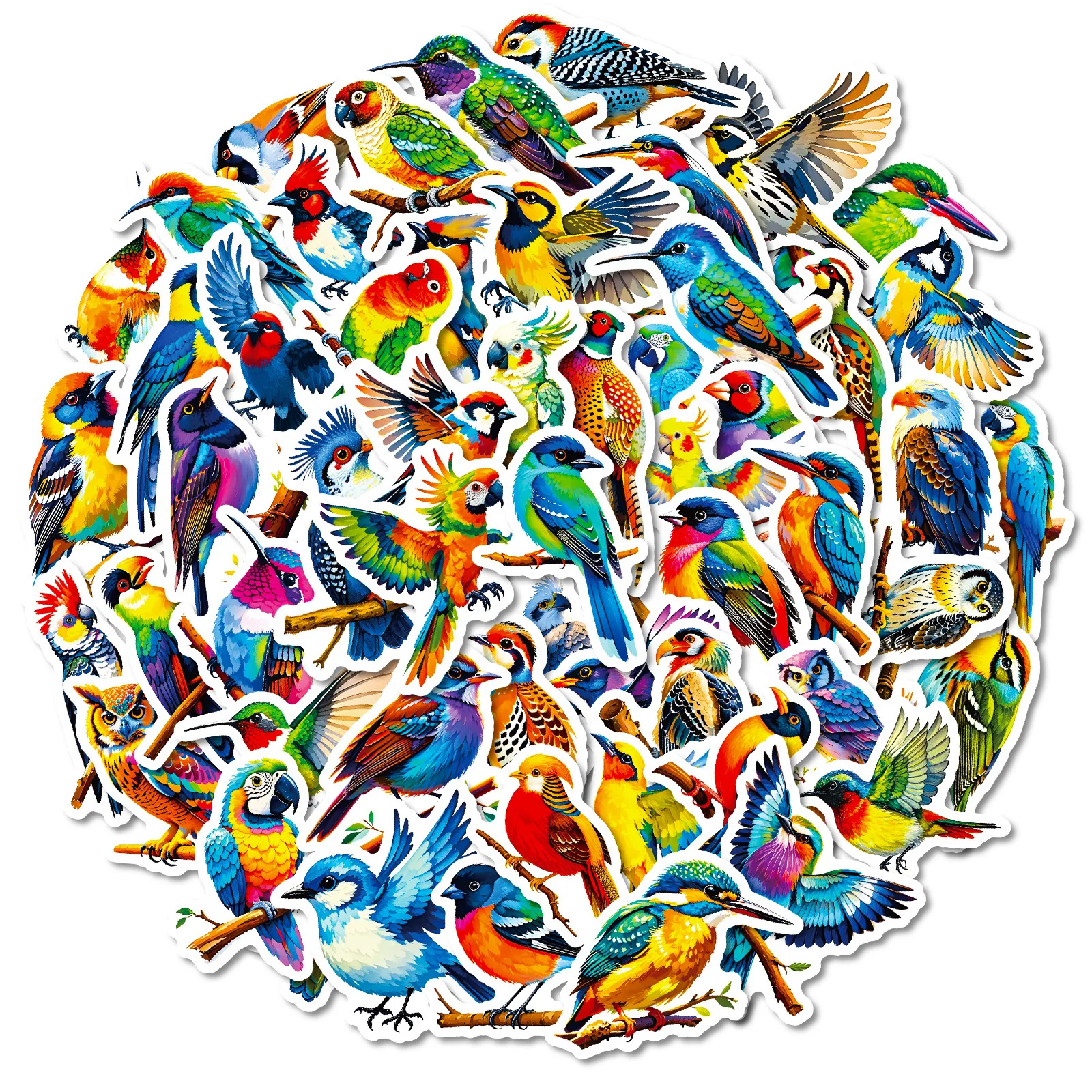 10/30/56 SZTUK Jasne Naklejki z Ptakami i Zwierzętami Graffiti DIY Wodoodporne na Kubek z Wodą Telefon Komputer Notatnik Artykuły Papiernicze Bagaż