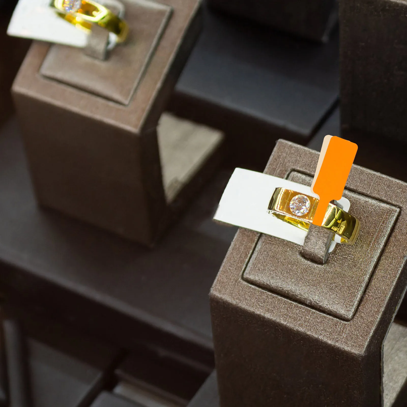 

2000pcs Jewelry Price Label Sticker Self Adhesive Orange Single Row Label Roll For Merchandise Price Tag Sticky Labels Adhesive