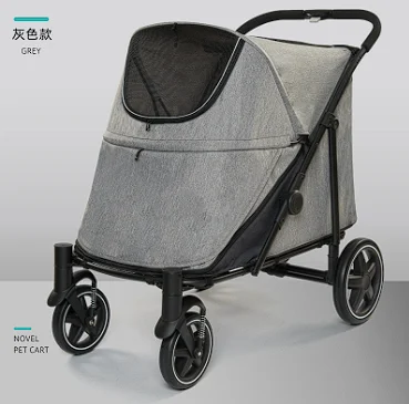 Dog Stroller for Large Pet Jogger Stroller Breathable Animal Stroller with 4 Wheel and Storage Space Pet Cart