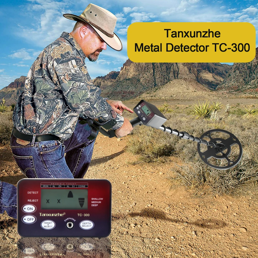 Hot sell Underground Metal Detector Tanxunzhe TC300 Treasure Hunter Detector Circuit Metales High Sensitivity Waterproof pointer