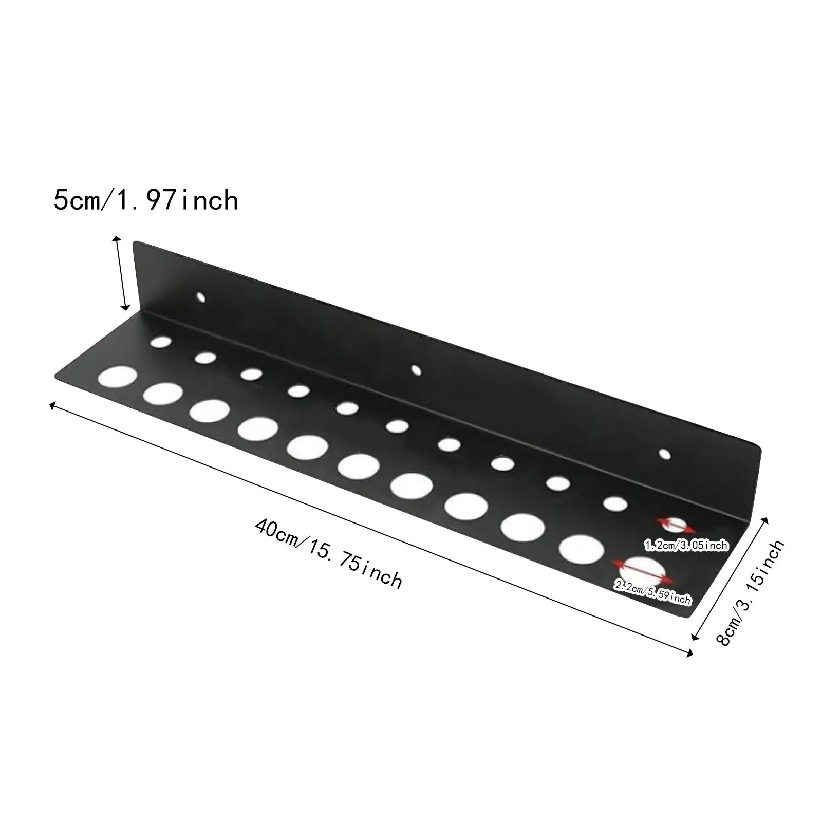 Estante de almacenamiento de destornilladores, organizador de herramientas de jardín, soporte de herramientas de mano versátil fuerte, estante de herramientas de reparación para tienda, cobertizo y hogar