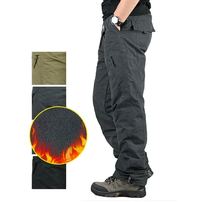 Warm Winter Pants Tactical Cargo Pants Classic Outdoor Hiking Trekking Army Tactical Joggers Pant Military Multi Pocket Trousers