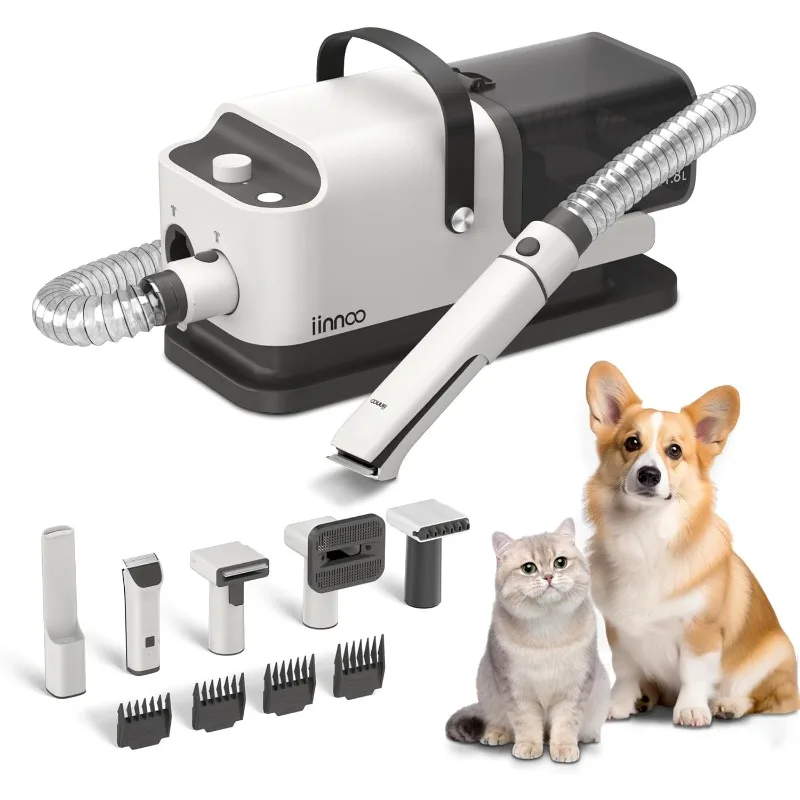 

A100 Dog Grooming Vacuum & Dryer, All in One 26000Pa Dog Grooming Kit for Shedding Grooming, Pet Grooming Vacuum for Dogs with