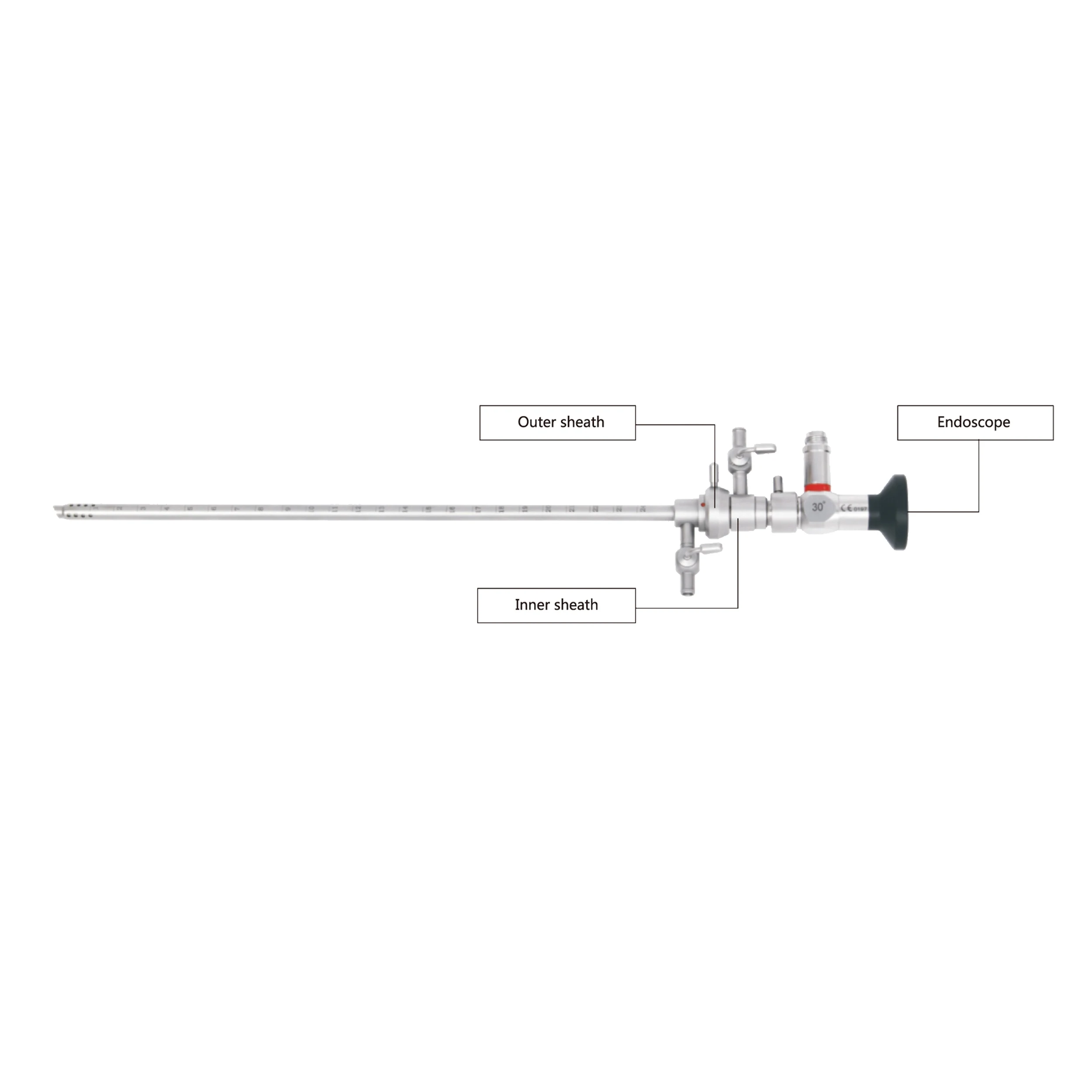 Complete set of Hysteroscopy Inspection Gynecological Surgical Instrument for Obstetrics & Gynecology Equipments