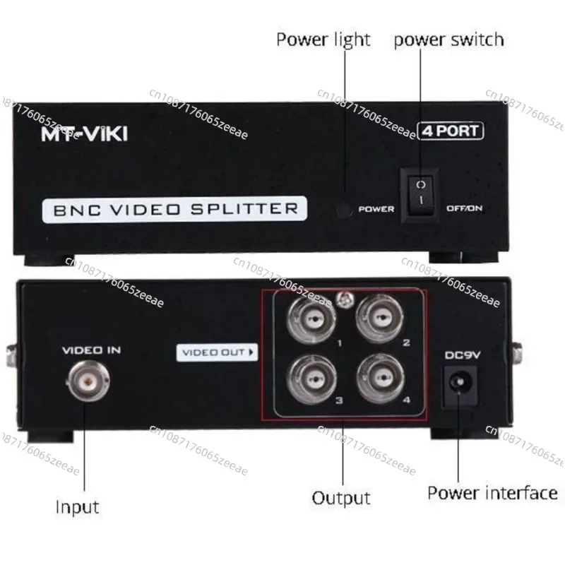 1x8 Port BNC Video Splitter, 1 BNC in 8 BNC Out, CCTV DVR Multi-screen Monitoring System Distributor