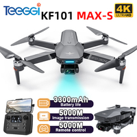 Teeggi KF101 Max-S GPS Drones With 4K HD Camera 5KM 3-Axis Gimbal Obstacle Avoidance Drone 4K Profesional Foldable RC Quadcopter