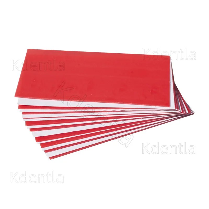 5 x 17sheets/pack 1.3mm Dental Wax Flakes Dentistry Lab Material Base Plate Red Summer Modelling Wax Material For False Teeth