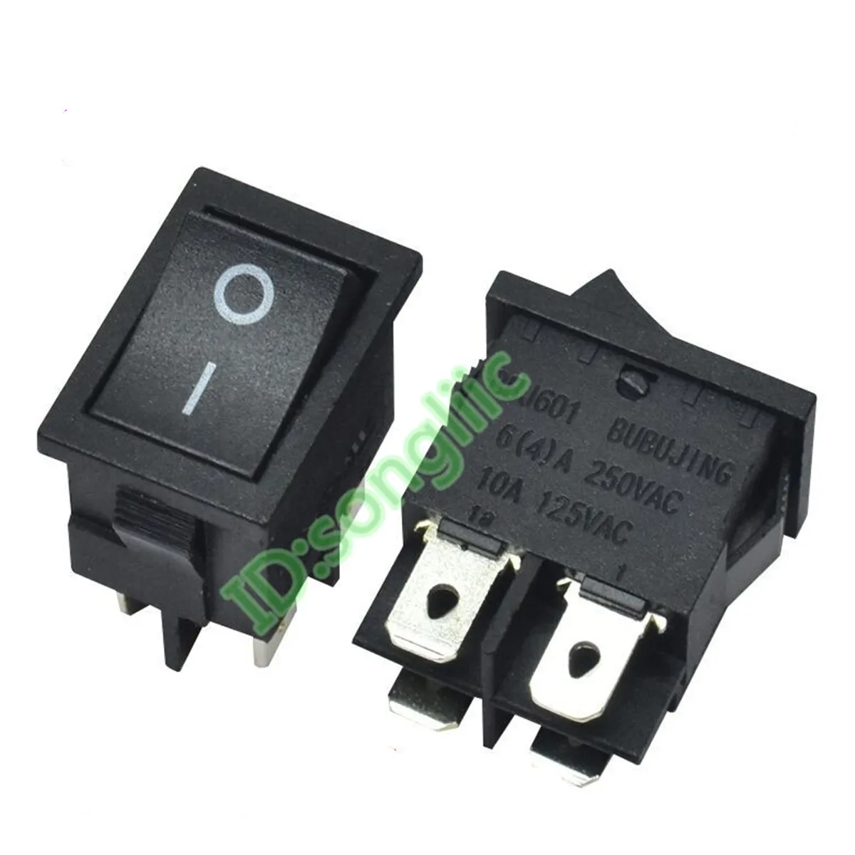Original new 100% LCD TV rocker switch RS601D with ear fixed power start button switch 4pin