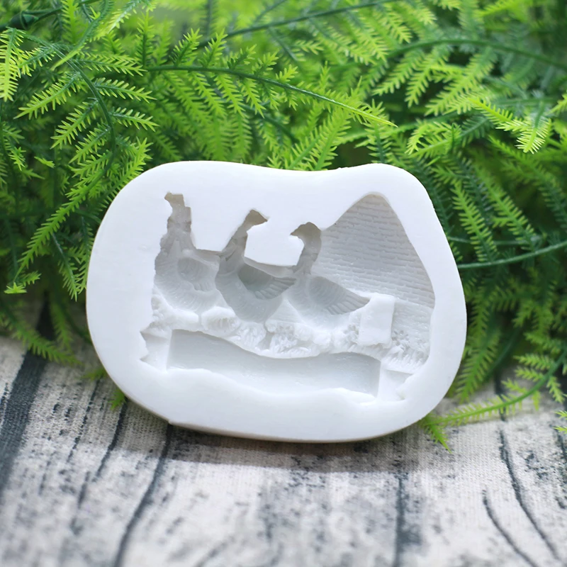 Cute Bow Little Duck Silicone Mold, DIY Fondant Cake Baking Decoration, Chocolate Sugar Cake Tool, Resin Polymer Clay Making