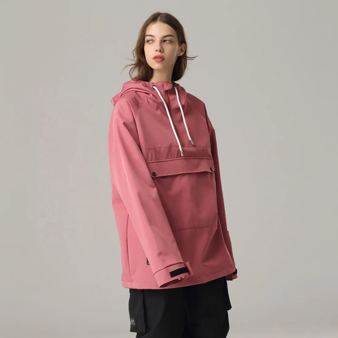 سترات تزلج بغطاء للرأس مقاومة للرياح على الجليد للنساء من STLF مع تخصيص #4