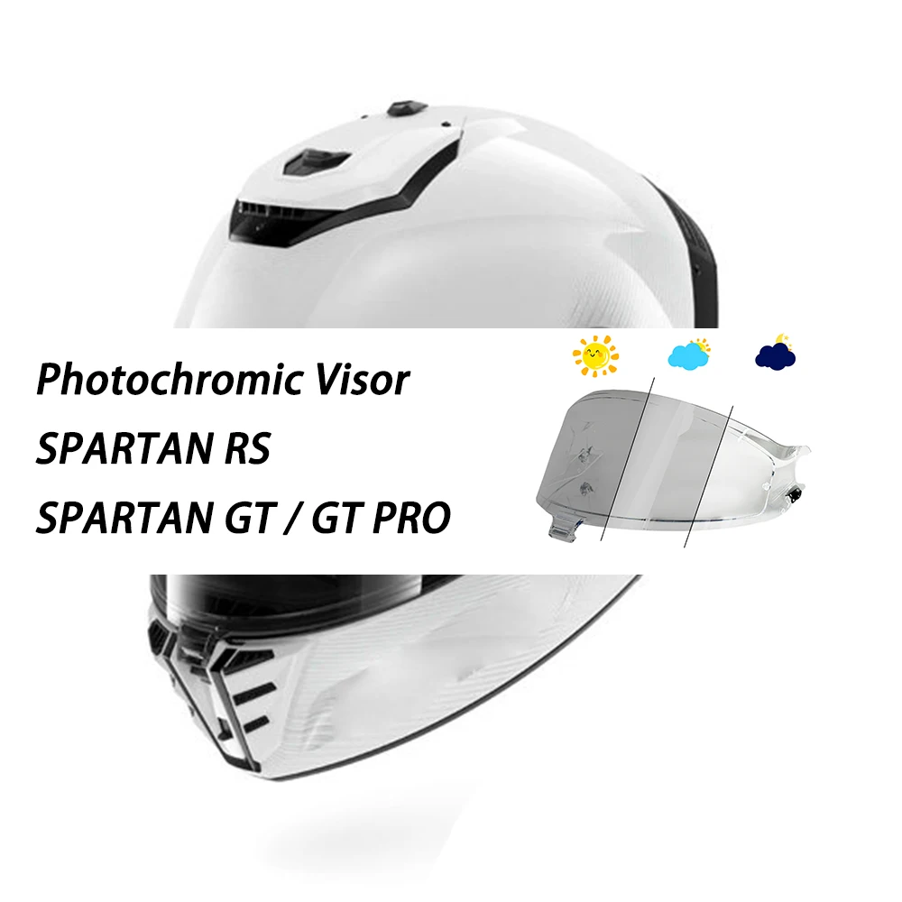 Helmet hromic lens For SHARK SPARTAN GT / GT PRO SPARTAN RS Helmet Photochromic Visor Uv Protection Casco Moto Visera Sunshield