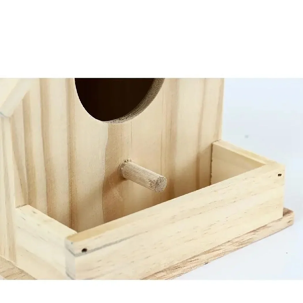 The Bird's Nest Solid breeding Box, Outdoor Eaves Wooden Bird Room Sparrow