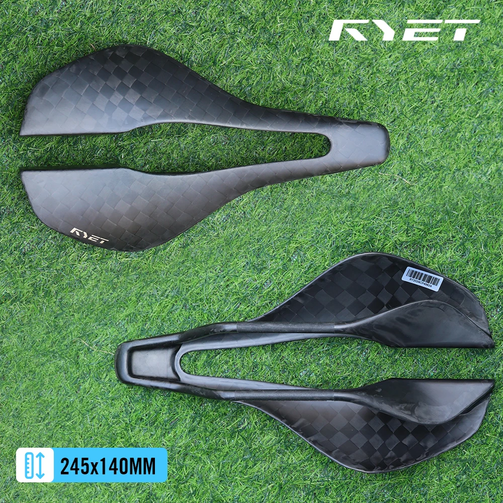 

Велоседло RYET Superlight Carbon, полностью карбоновое, с овальными направляющими 7x9 мм, 245x140 мм, для триатлона, шоссейных, горных и гравийных велосипедов, профессиональные велосипедные запчасти