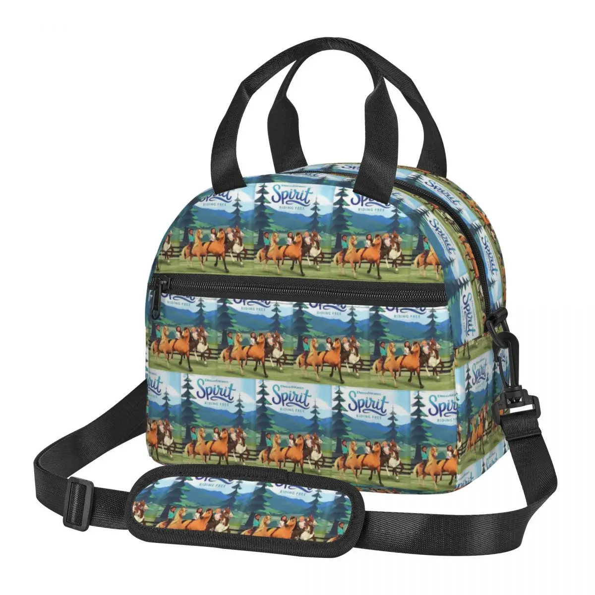 Spirit Riding Free Insulated Lunch Bag for School Picnic Storage Food Boxes Portable Cooler Thermal Lunch Box Tote