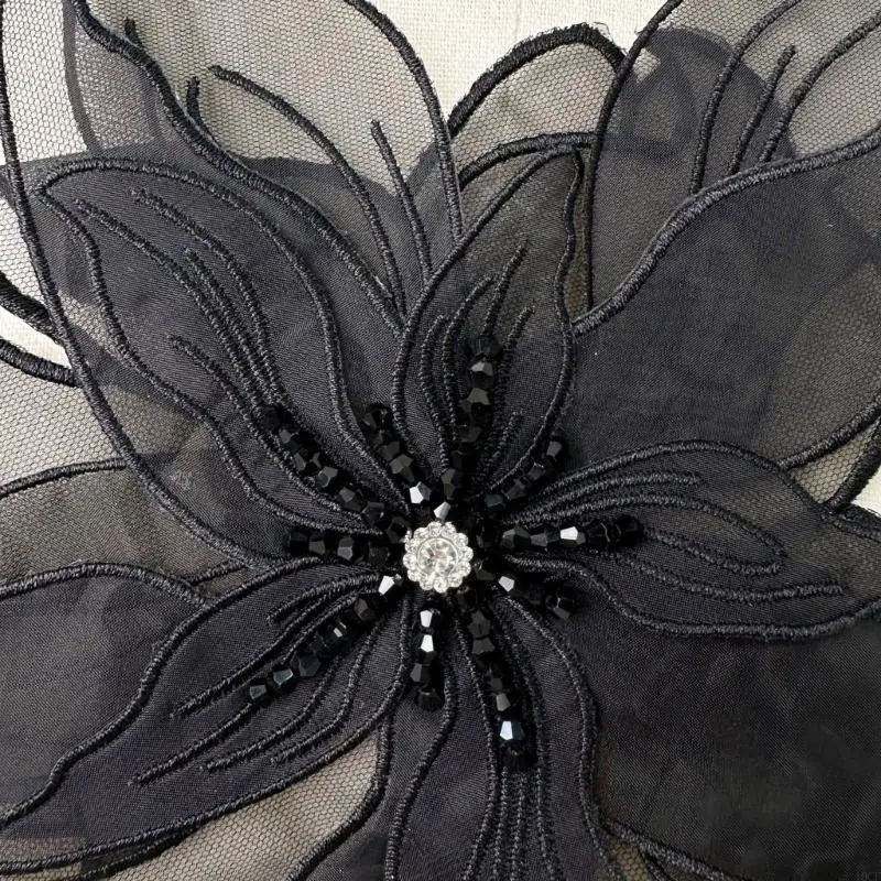 

Beaded Flower Sewing Patches for Wedding Dresses Decors for Dress Wedding Bridal Dress Decorative Applique