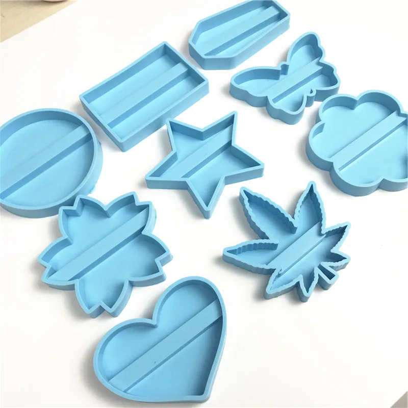DIY Resin Phone Stand Silicone Mold Cement Business Card Holder Terrazzo Cement Mold Homemade Cellphone Holder for iPhone