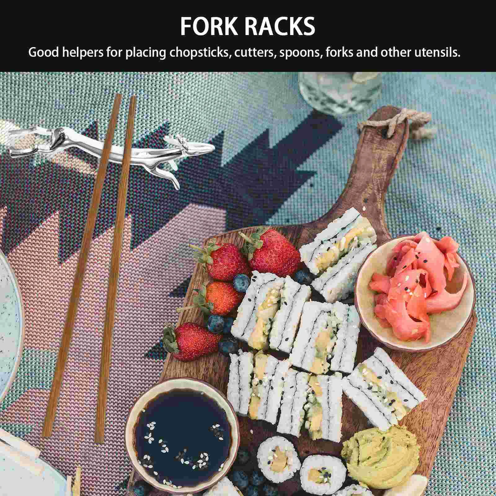 Chopstick Rest Cutlery Storage Brackets Fork Racks Household Shelves Fawn-shaped Table Ornaments Decor