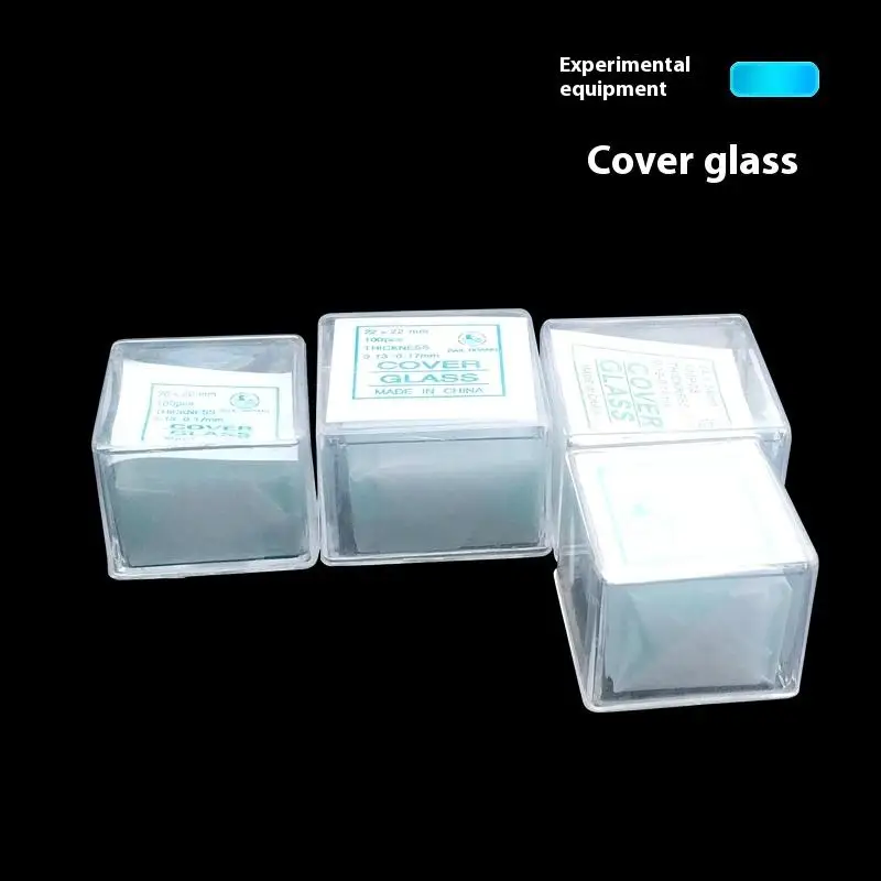 100PCS Microscope DIY Accessories Transparent Slides Coverslips Coverslides Cover Glass 18x18 20x20 22x22 24x24 24x32 24x50mm