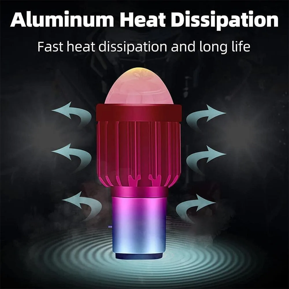 Super Bright For Motorcycle High/Low Beam Led Lights Motorcycle Headlight 12V BA20D Motorbike-Headlam