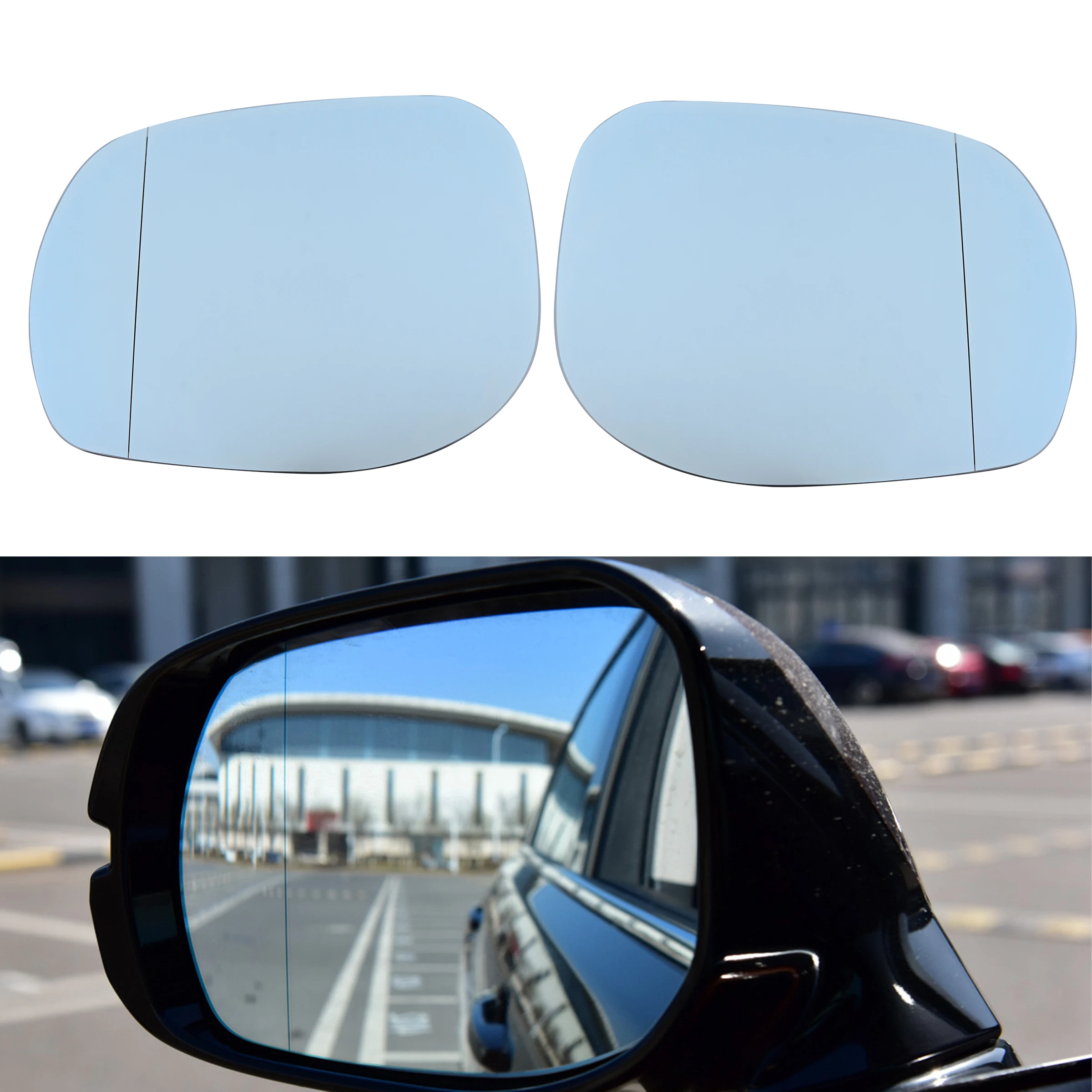 For Honda Avancier 2017 2018 2019 2020 2021 2022 Blue Door Side Mirror Left Right Rearview Glass Lens with Heating