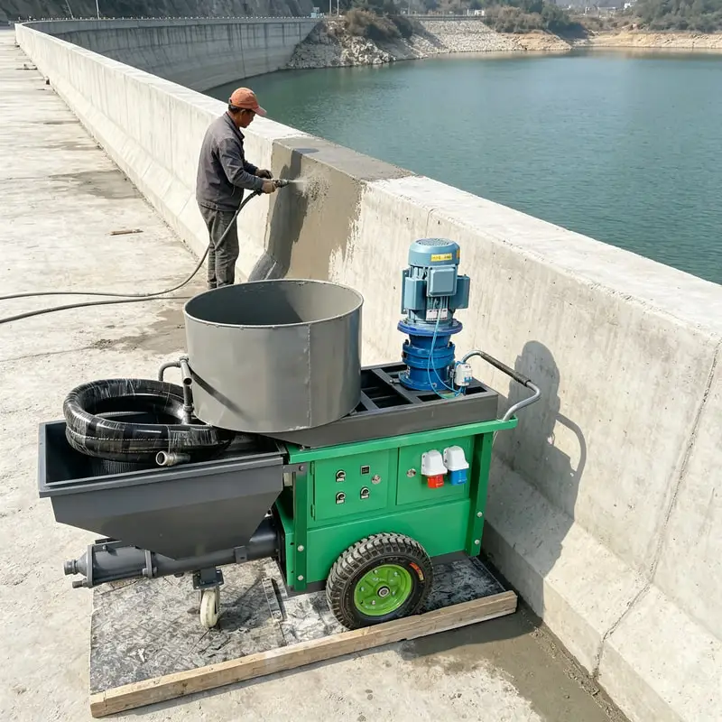 Customized Wall Putty Mortar Spraying Machine Mortar Render Pump for Smooth Interior Decoration Finish