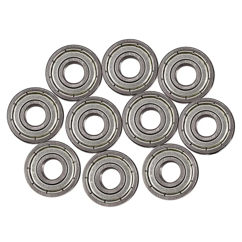 50 Pieces 607ZZ 19 X 7 X6mm Sealed One Row Deep Metal Ball Bearings