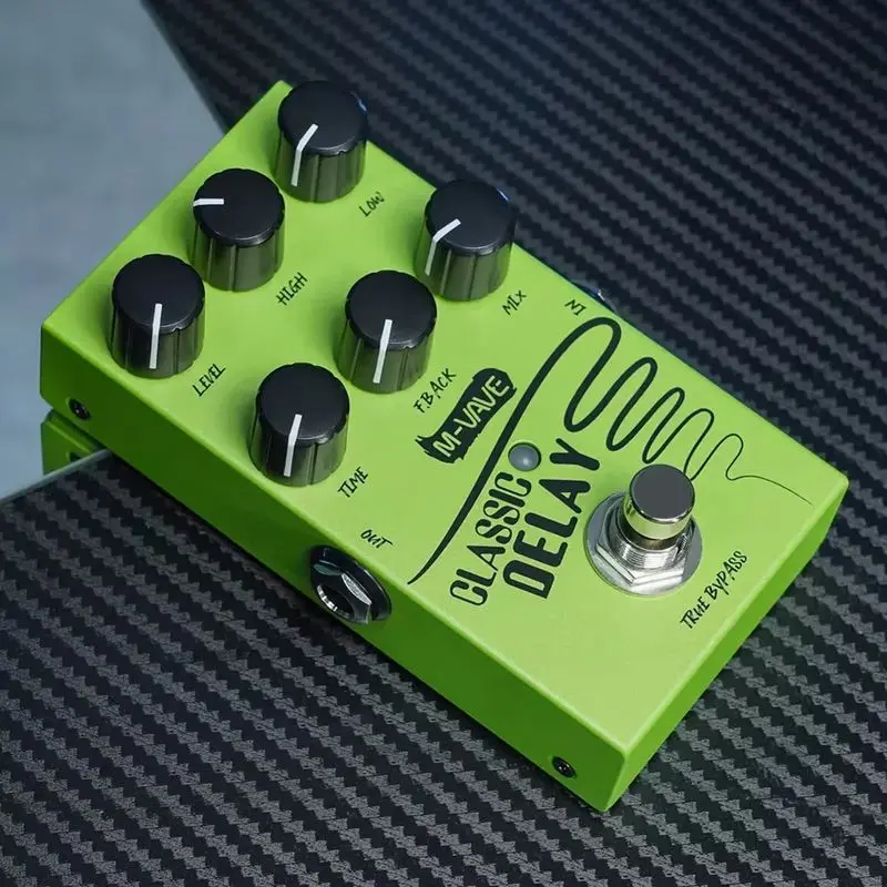 In-Stock M-Vave Classic Delay Guitar Effect Pedal, 600ms Delay Time True Bypass For Electric Guitar & Bass Pedalboard view 3