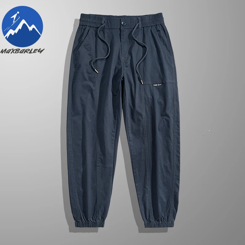 

Хлопковые шаровары Maxbarley, мужские повседневные брюки-карго с несколькими карманами в стиле ретро Khachi, новинка 2026, весенне-осенние походные брюки-карго, мужские