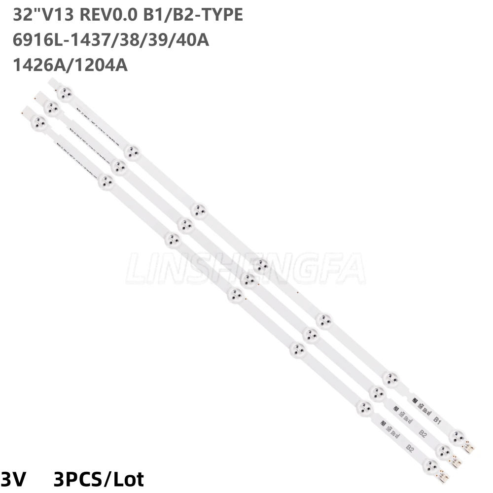 3 sztuk/partia 7LED nowa tablica podświetlenia taśma LED dla LG 32LN575V 32LN5400 32LN578V LC320DUE SF 3 sztuk A1(A1/B1/B2)