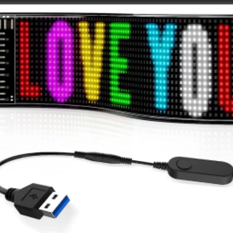 LED Matrix Panel Customize Size Smart Digital Flexible led Panel Addressable RGB Pixel Pattern Text Animation Display Signage