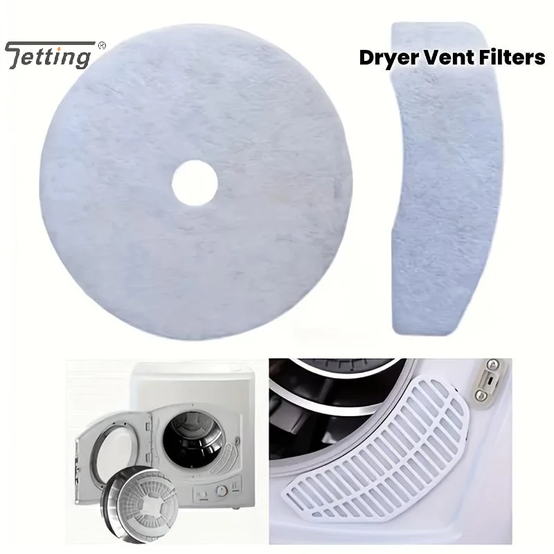 10Pcs Filter Cotton Paper Clothes Dryer Air Humidifier Exhaust Filter Sheet Filtering Disc Replacement For Clothing Dryers
