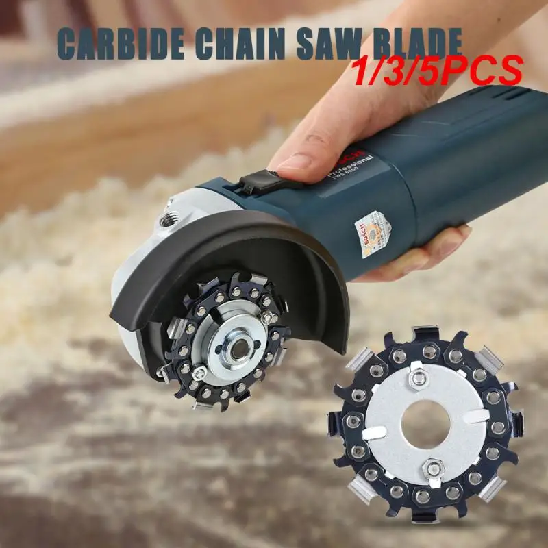 

1/3/5PCS Round Angle Grinder Disc 8 Teeth Fine Cut Chain Wood Carving Disc Woodworking Chain Grinder Chain Saws Disc Chain Plate