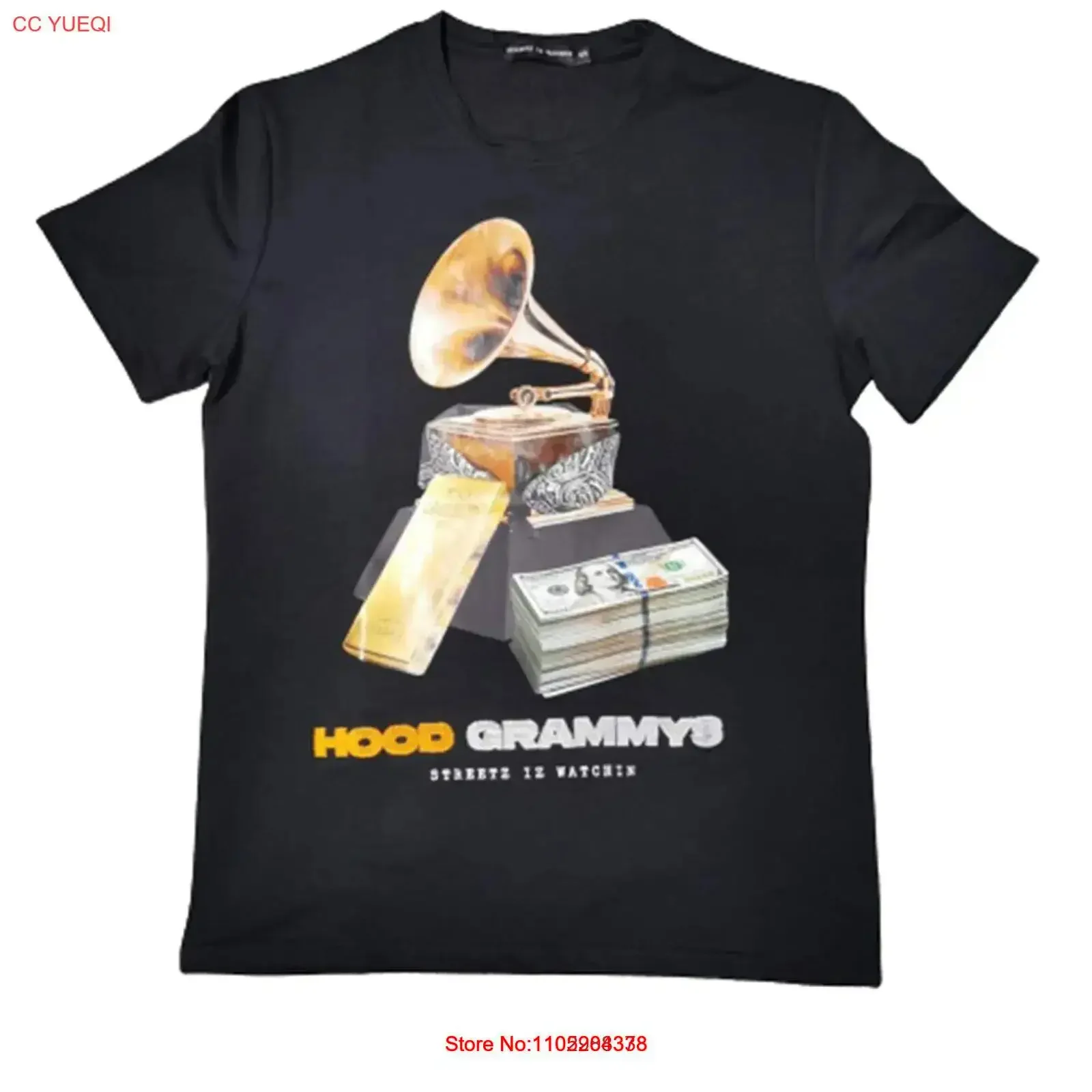 Streetz Iz Watchin Men Grammys T Shirt Black vintage Washed Unisex Breathable Comfortable Stretched designer clothes Slightly