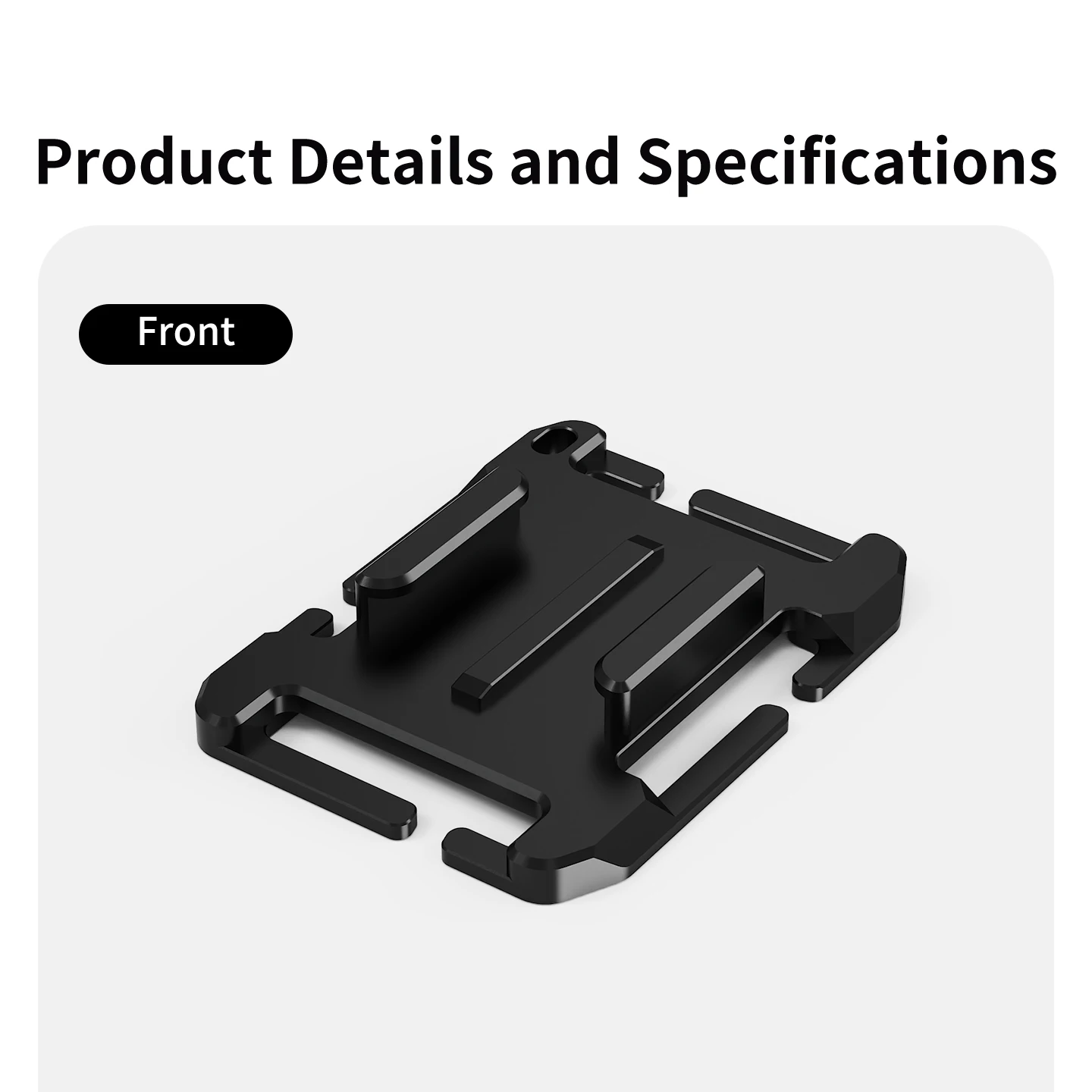 Taktische Outdoor-Kamerahalterung mit Schnalle und Haken für GoPro 13 12 DJI Insta360, Passend für 25-32mm Gurtband für MOLLE-Weste und Rucksack – Detail 7