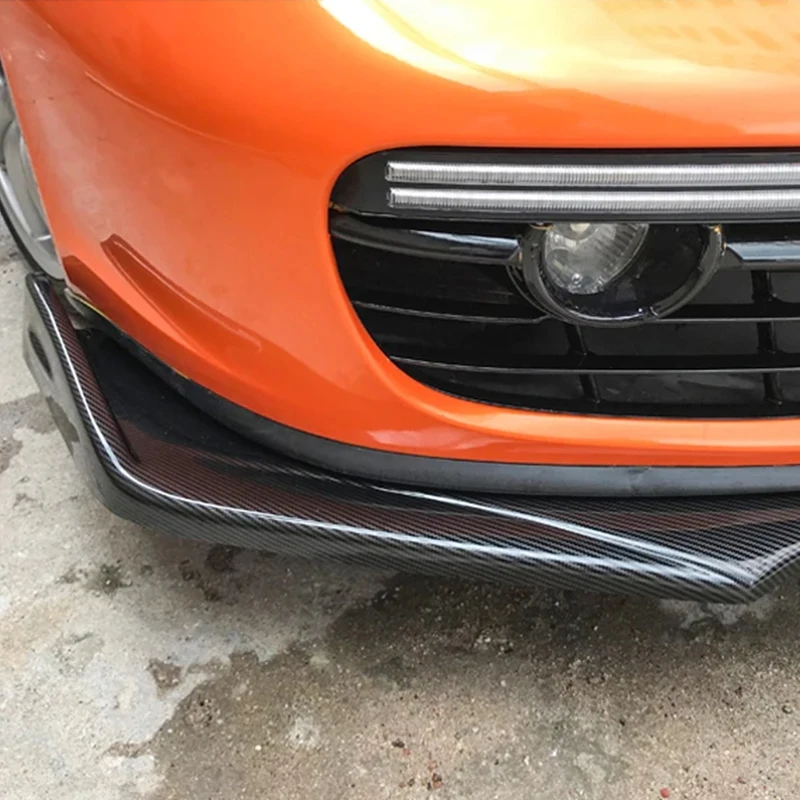 For Porsche Cayman Boxster 981 718 2016 17 18 19 20 21 Car Front Bumper Splitter Lip Body Kit Spoiler Diffuser Deflector Carbon