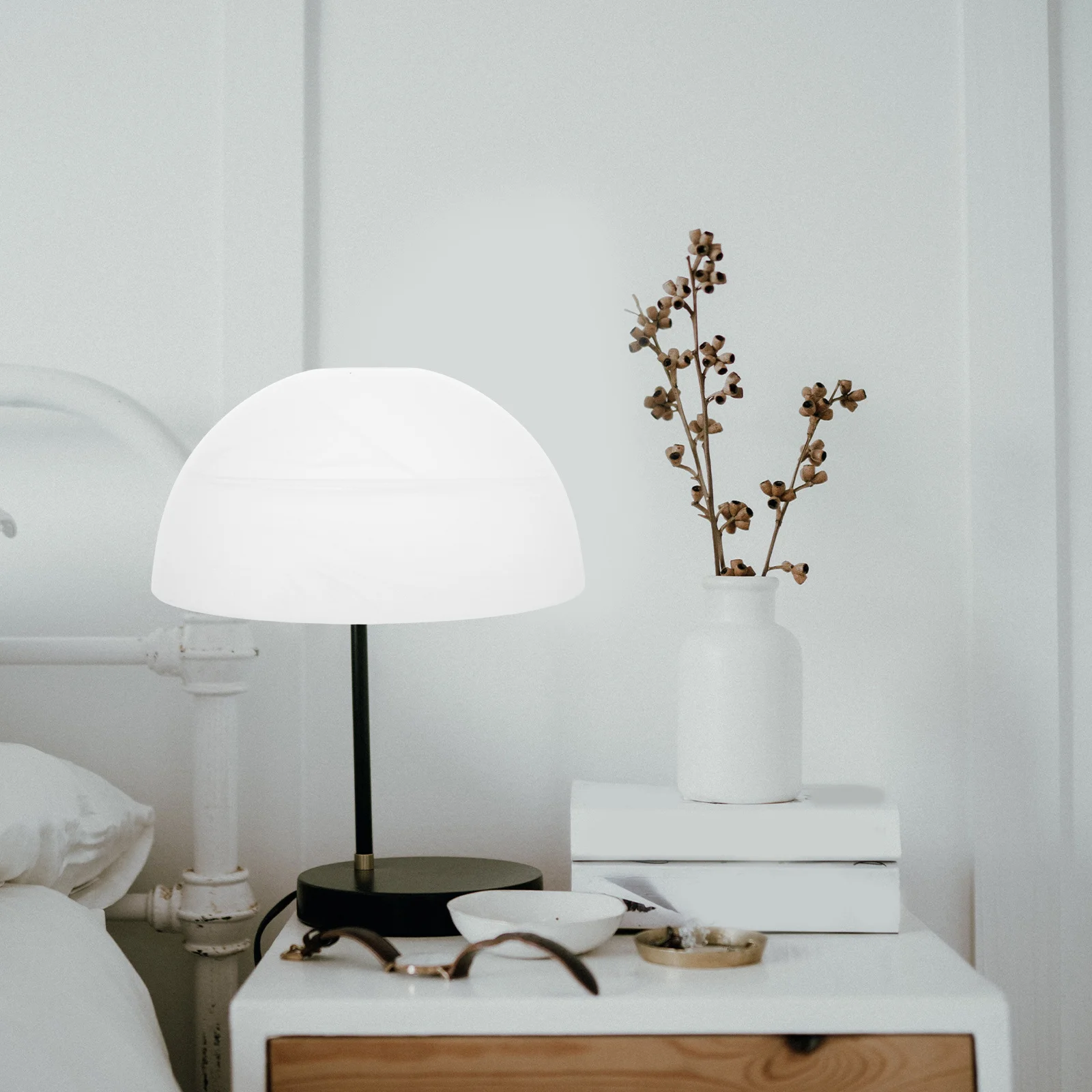 

Frosted Glass Lamp Covers Replacement Shade for Ceiling Lamp Pendant Light Wall Fixture Soft Illumination Simple Elegant Design