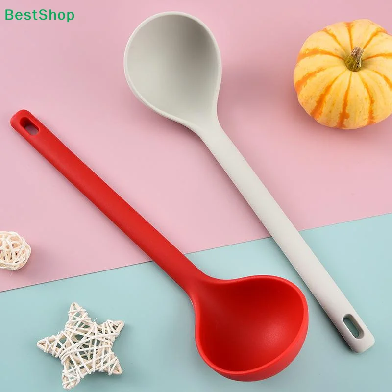 Heat Resistant Long-handled Silicone Soup Ladle BPA Free Durable for Serving Hot Pot Stew Porridge Kitchen Essentials view 5