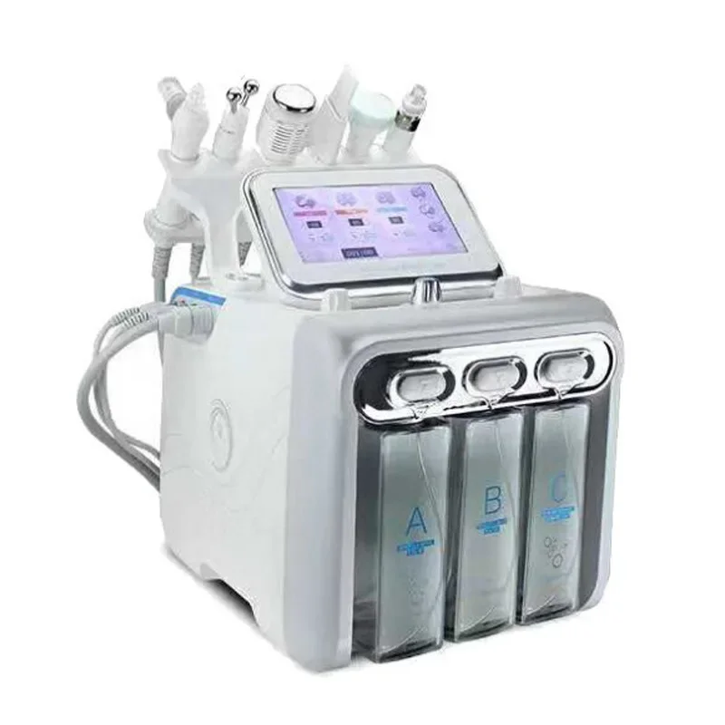 6-in-1 Small Bubble Household Introduction Instrument Facial Hydrogen and Oxygen Large Bubble Beauty Salon Cleaning Blackhead
